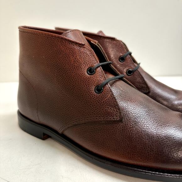Men's Brown Leather Chukka Boots - Rancourt & Co. - Picture 13 of 14